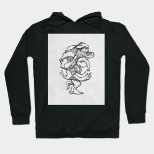 Weird human form illustration Hoodie